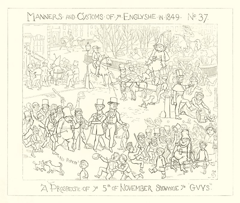 1849, 5. marraskuuta näkymä näyttää kaverit tekijältä Richard Doyle