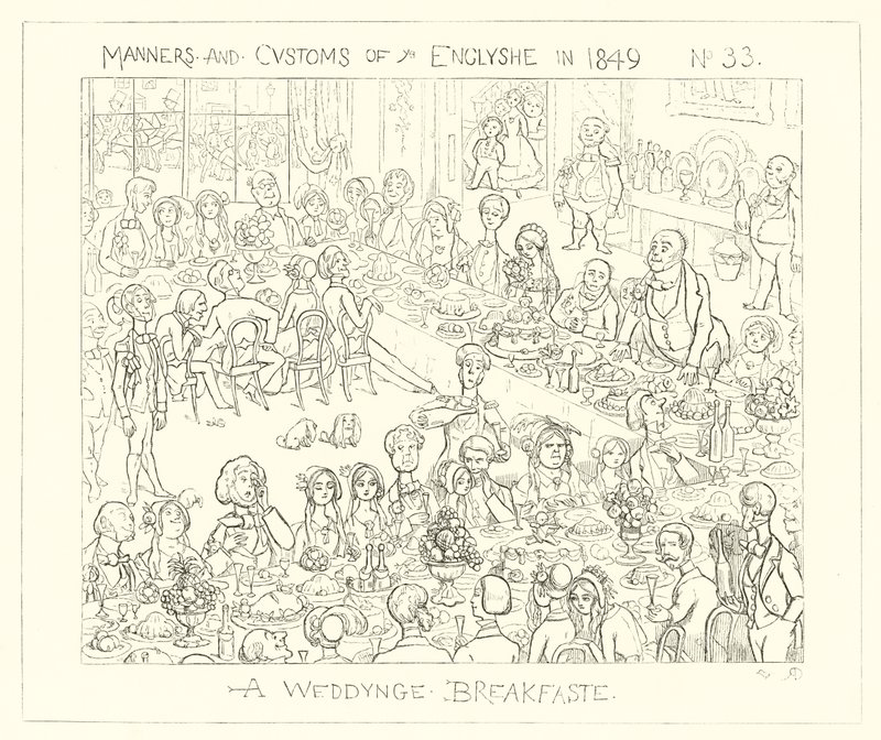 1849, hääaamiainen tekijältä Richard Doyle