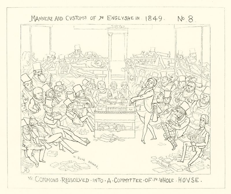 Vuonna 1849 Commons päätyi koko parlamentin komiteaksi tekijältä Richard Doyle