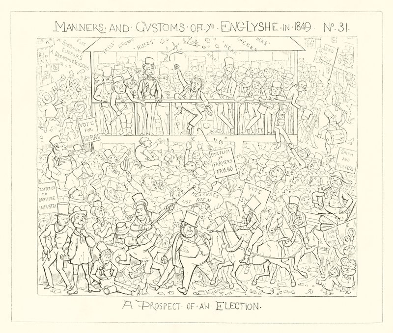 1849, Mahdollisuus vaaleihin tekijältä Richard Doyle