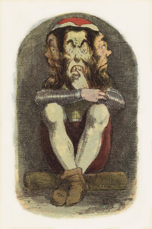 Kuvitus Jack The Giant Killerille (väri litho) tekijältä Richard Doyle
