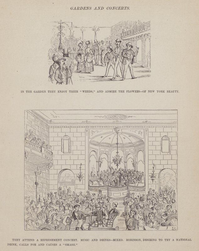 Sivu from The American Tour of Mrs. Brown, Jones and Robinson (kaiverrus) tekijältä Richard Doyle