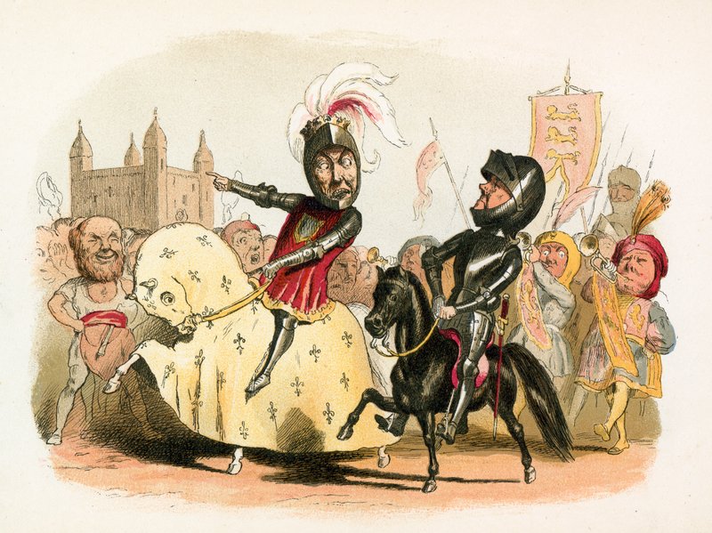 Musta prinssi ja Ranskan kuningas saapuvat Lontooseen tekijältä Richard Doyle