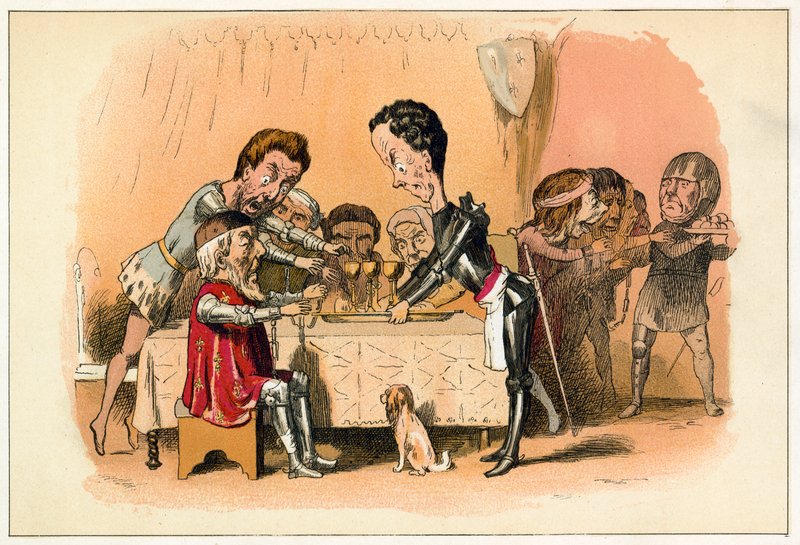 Musta prinssi odottaa vankiaan King Johnia tekijältä Richard Doyle