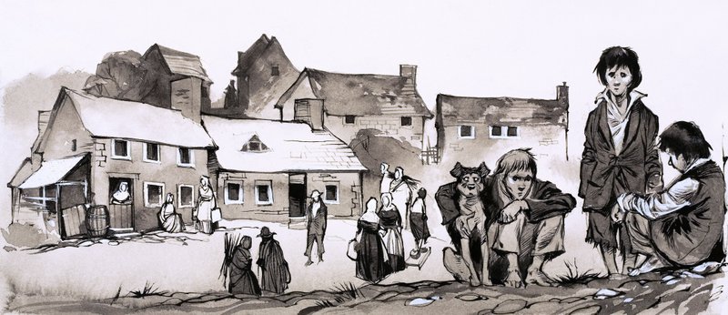 Köyhyyden riivaama mies: Richard Cobden (guassi paperille). tekijältä Richard Hook