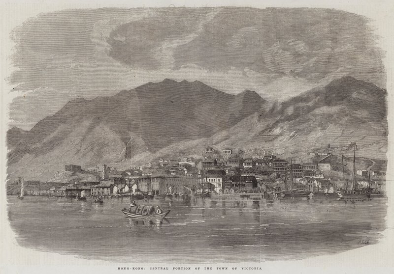 Hong-Kong, Victorian kaupungin keskiosat tekijältä Richard Principal Leitch