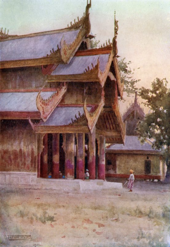 Palatsin Portico, Mandalay tekijältä Robert George Talbot Kelly