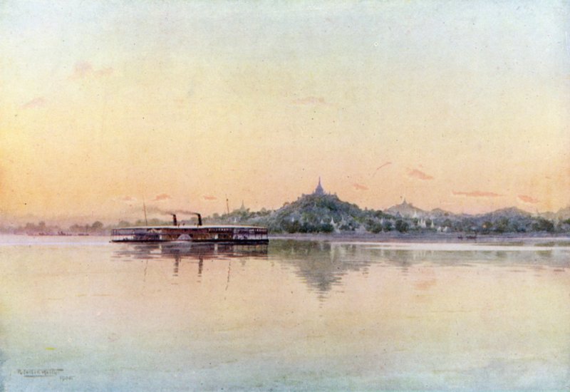 Express Steamer ohittaa Sagaingin tekijältä Robert George Talbot Kelly