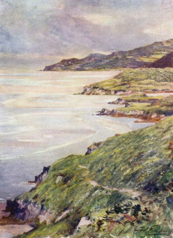 Lonely Shore, Barmouth Estuary (väri litho) tekijältä Robert (after) Fowler