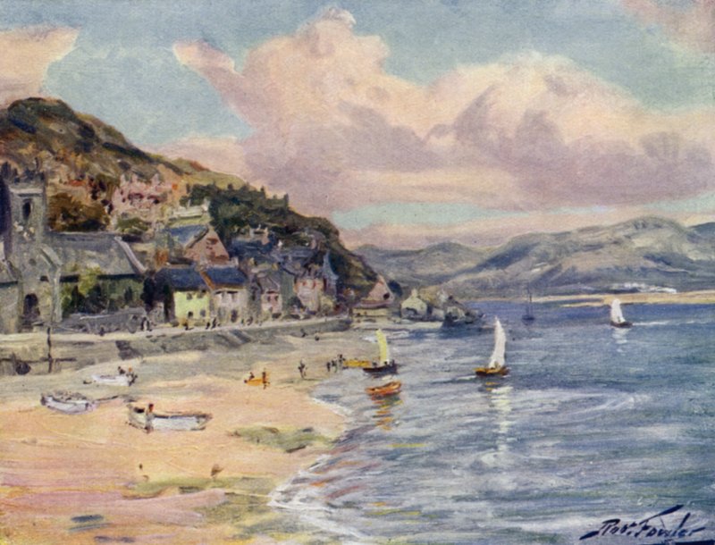 Aberdovey (väri litho) tekijältä Robert (after) Fowler