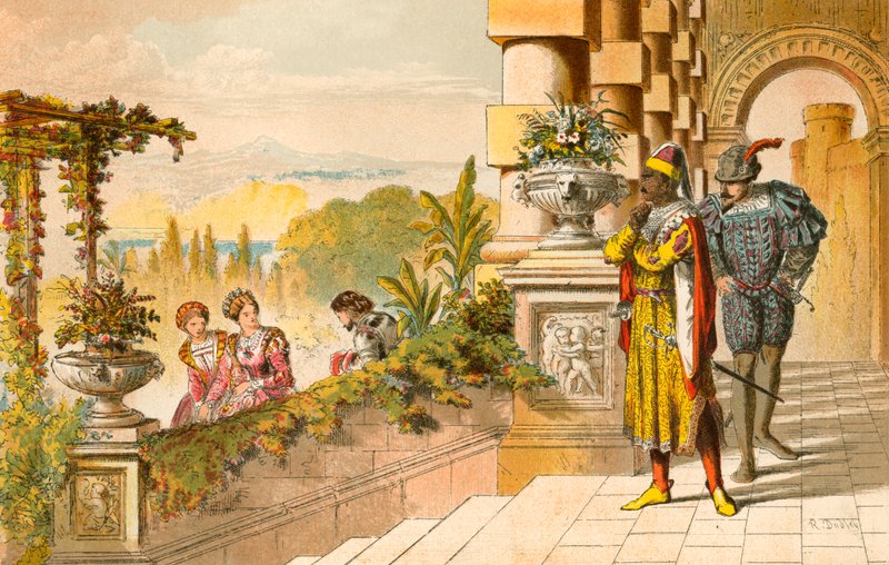 Cassio. "Rouva, jätän lomani" tekijältä Robert Ambrose Dudley