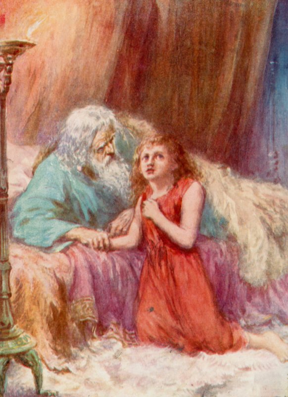 Tämän lapsen puolesta rukoilin (väri litho) tekijältä Robert Ambrose Dudley