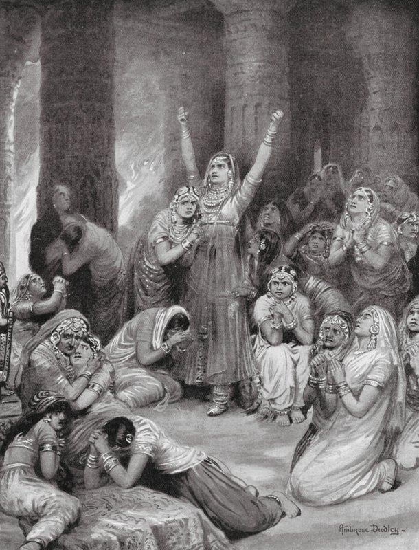 Rajputin Jauhar-seremonia (holokausti) tekijältä Robert Ambrose Dudley