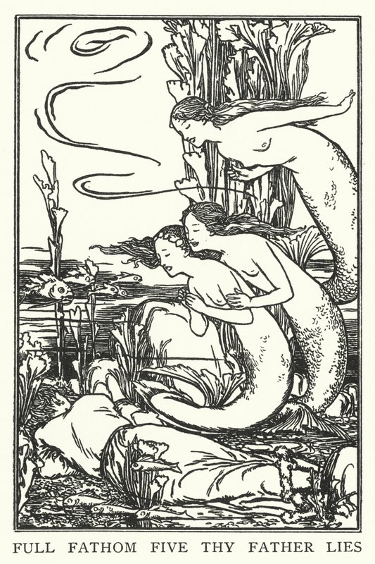 Täysi syvyys viisi isäsi valehtelee (litho) tekijältä Robert Anning Bell