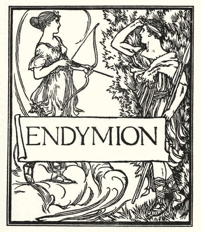 Kuvitus John Keatsin runoille: Endymion (litho) tekijältä Robert Anning Bell