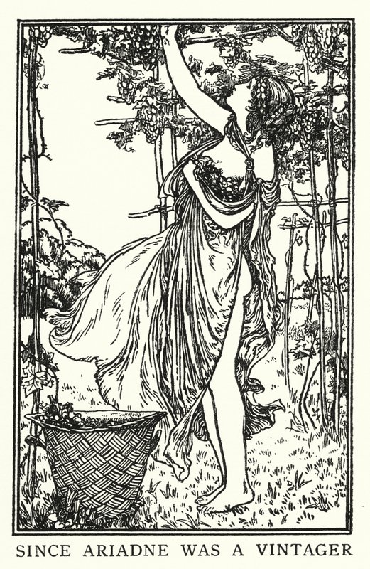 Kuvitus John Keatsin runoille: Endymion (litho) tekijältä Robert Anning Bell