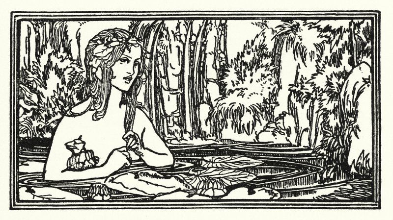 Kuvitus John Keatsin runoille: Endymion (litho) tekijältä Robert Anning Bell