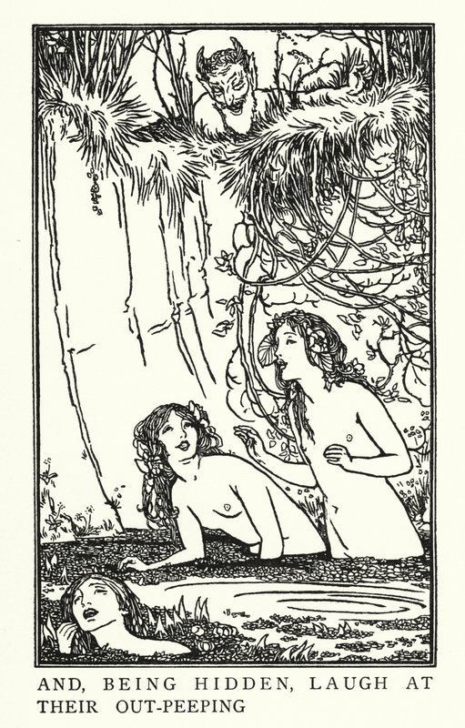 Kuvitus John Keatsin runoille: Endymion (litho) tekijältä Robert Anning Bell