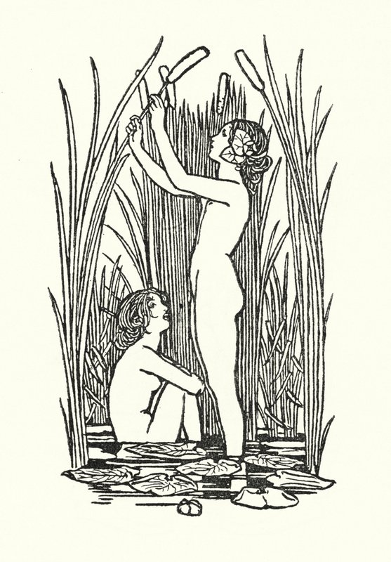 Kuvitus John Keatsin runoille: Lamia (litho) tekijältä Robert Anning Bell