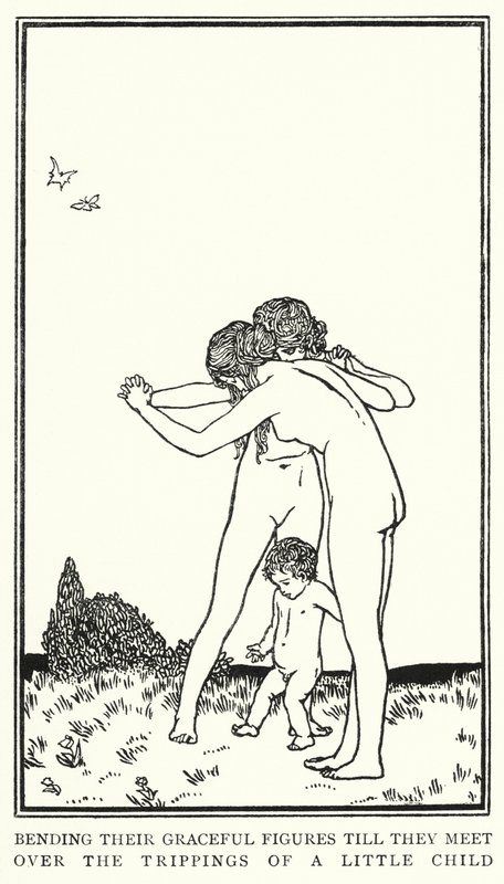 Kuvitus John Keatsin runoille: Uni ja kauneus (litho) tekijältä Robert Anning Bell