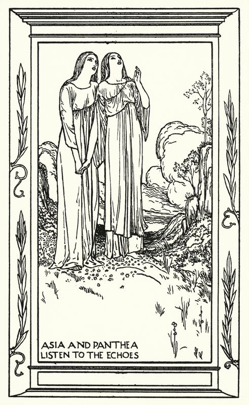 Shelley: Shelley: Prometheus Unbound (litografia). tekijältä Robert Anning Bell