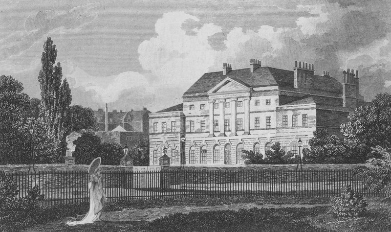 Lansdowne House, Berkeley Square, Lontoo (kaiverrus) tekijältä Robert Blemell (after) Schnebbelie