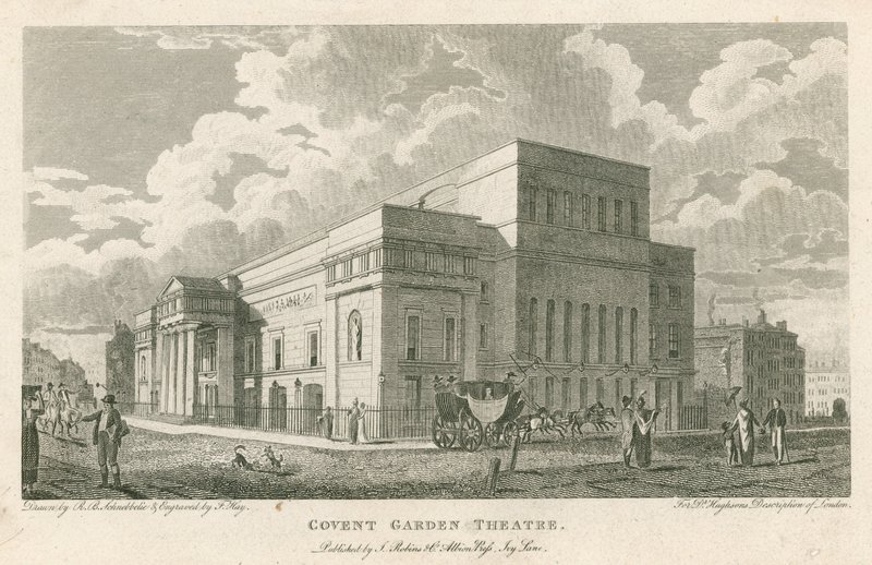 Covent Garden Theatre, Westminster, Lontoo tekijältä Robert Blemell Schnebbelie