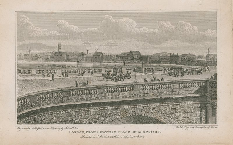 Lontoo, Chatham Place, Blackfriarsilta tekijältä Robert Blemell Schnebbelie