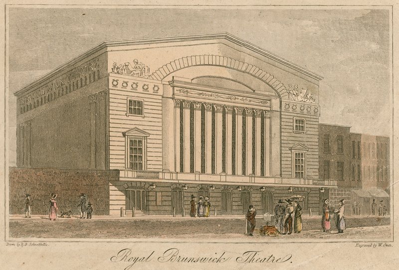 Royal Brunswick Theatre, Lontoo tekijältä Robert Blemell Schnebbelie