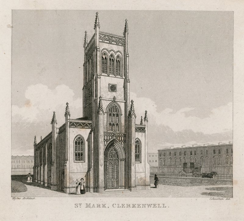 Pyhän Markuksen kirkko, Clerkenwell tekijältä Robert Blemell Schnebbelie