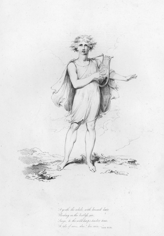 Anacreon, Ode XLIII (kaiverrus) tekijältä Robert Kerr (after) Porter