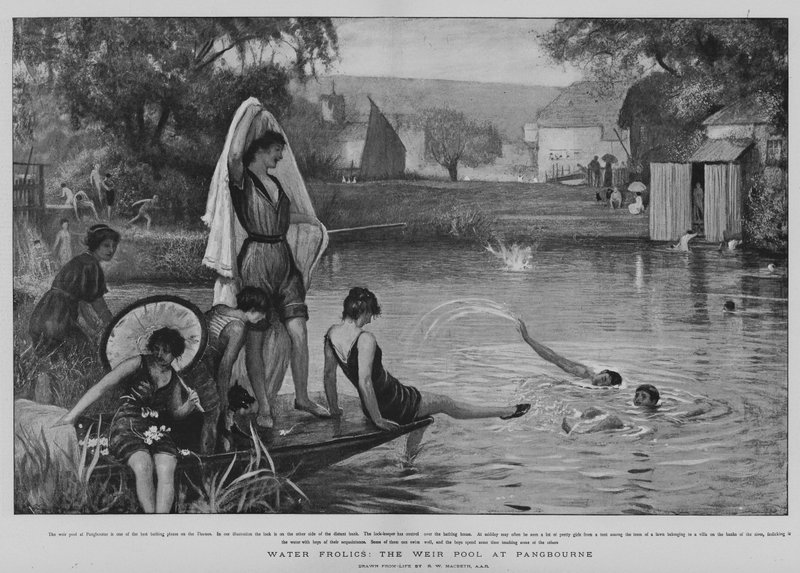 Water Frolics, Pangbournen padoallas (kuvat) tekijältä Robert Walker Macbeth