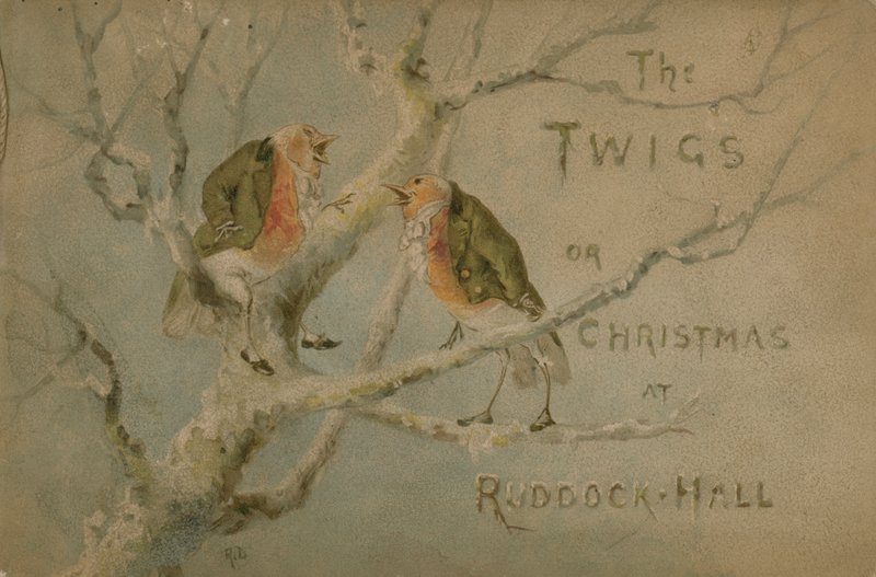 Kuvitus The Twigsistä tai joulusta Ruddock Hallissa tekijältä Robert after Dudley