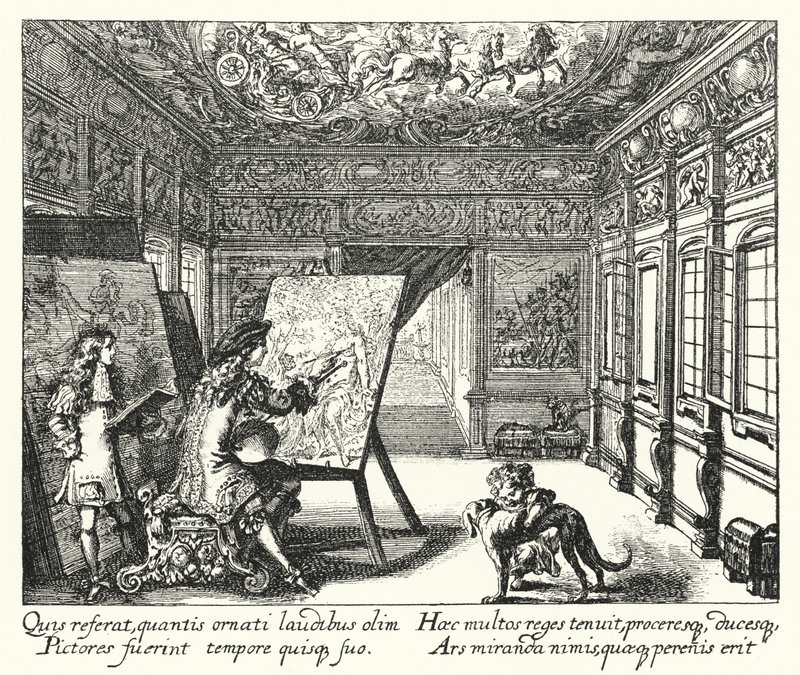 Maalaus (kaiverrus) tekijältä Romeyn de (after) Hooghe