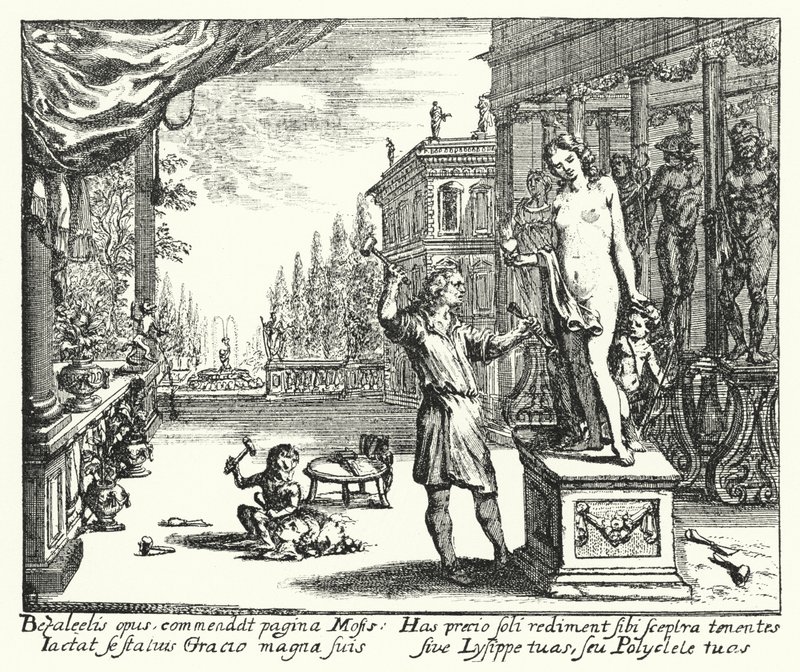 Veistos (kaiverrus) tekijältä Romeyn de (after) Hooghe