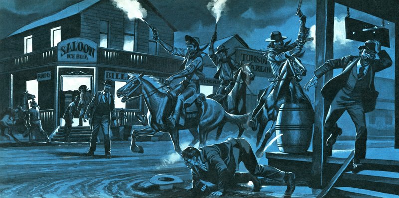 Dodge City yöllä tekijältä Ron Embleton