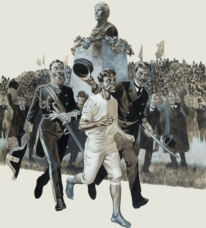Spiridon Louis (guassi paperille) tekijältä Ron Embleton