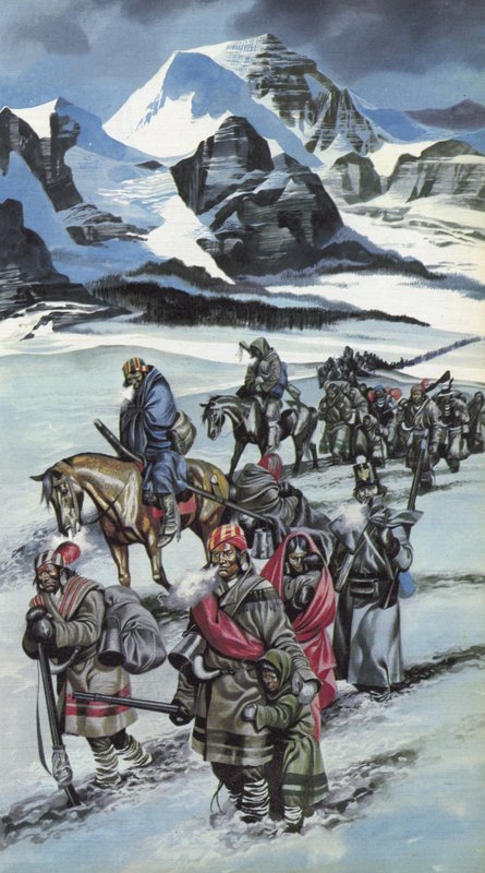 Trail of Tears, Cherokee Nationin pakkosiirto. tekijältä Ron Embleton