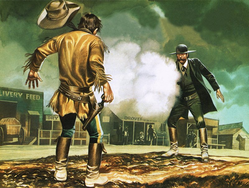 Wyatt Earp töissä Dodge Cityssä tekijältä Ron Embleton