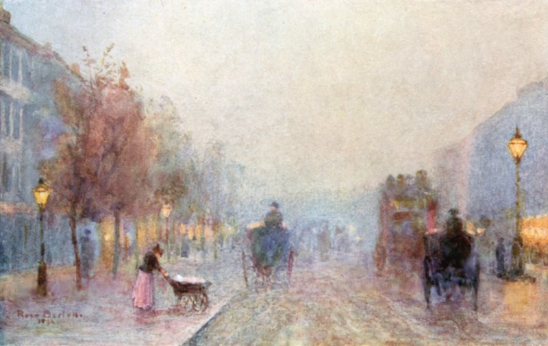 Brompton Road sumuisena iltana tekijältä Rose Maynard Barton