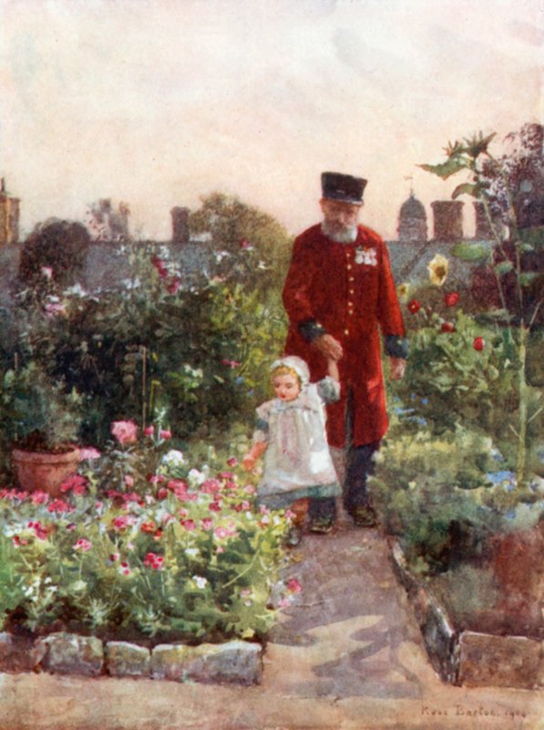 Eläkeläisten puutarha, Royal Hospital, Chelsea tekijältä Rose Maynard Barton