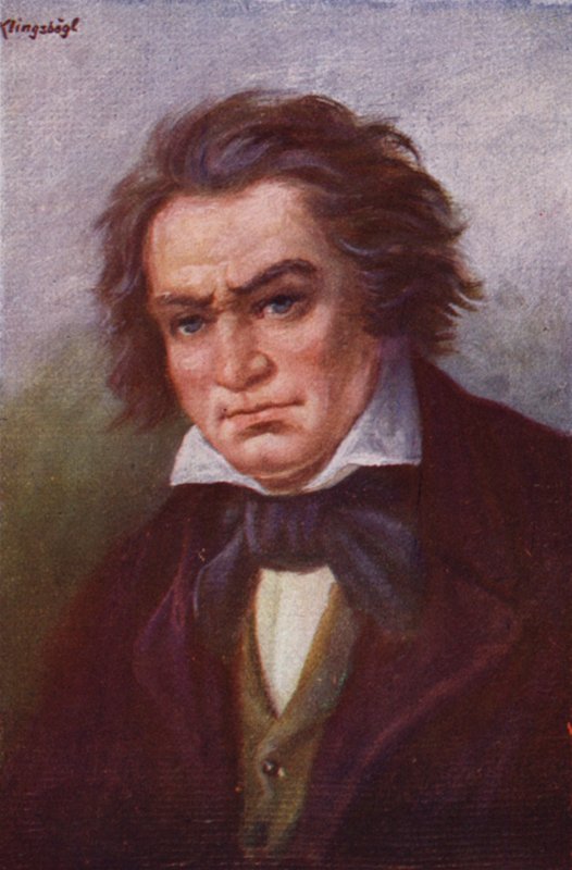 Beethoven (väri litho) tekijältä Rudolf Klingsbogl