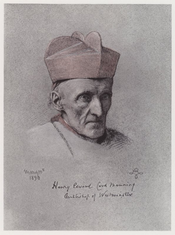 Kardinaali Manning (litho) tekijältä Rudolf Lehmann