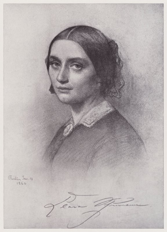 Clara Schumann (litho) tekijältä Rudolf Lehmann
