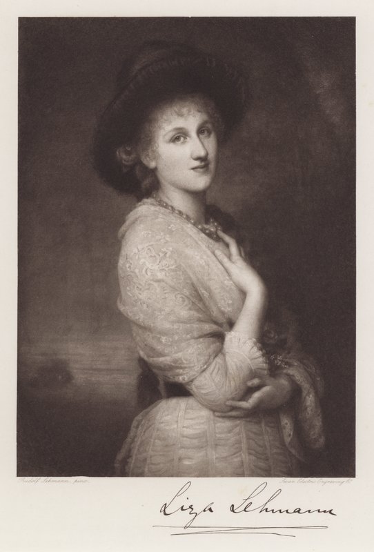 Liza Lehmann (litho) tekijältä Rudolf Lehmann
