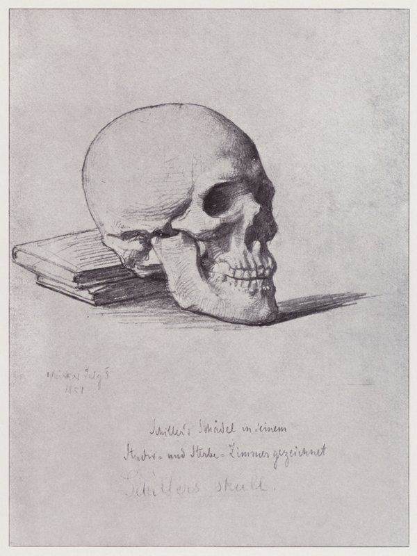 Schillerin kallo (litho) tekijältä Rudolf Lehmann