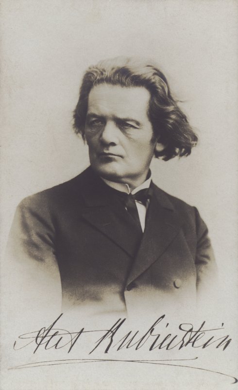 Anton Rubinstein, venäläinen säveltäjä, kapellimestari ja pianisti (m/v kuva) tekijältä Russian Photographer (after)
