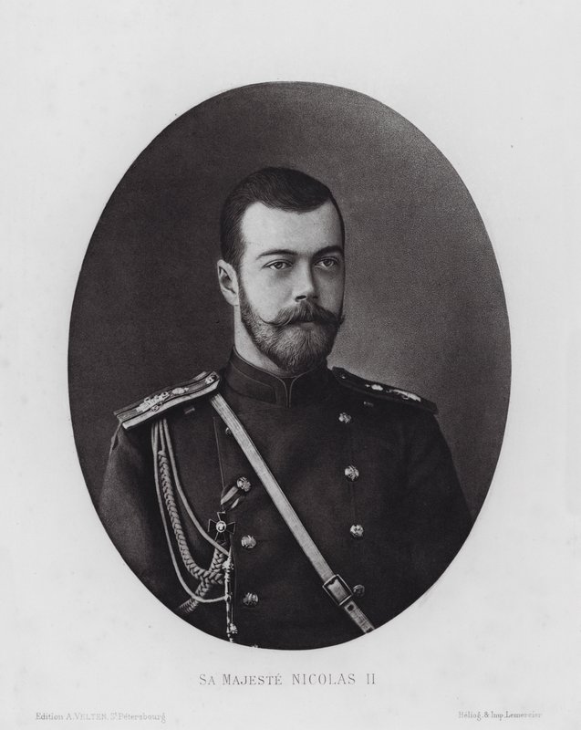 L Armee Russe: Sa Majeste Nicolas II (valkoinen kuva) tekijältä Russian Photographer (after)
