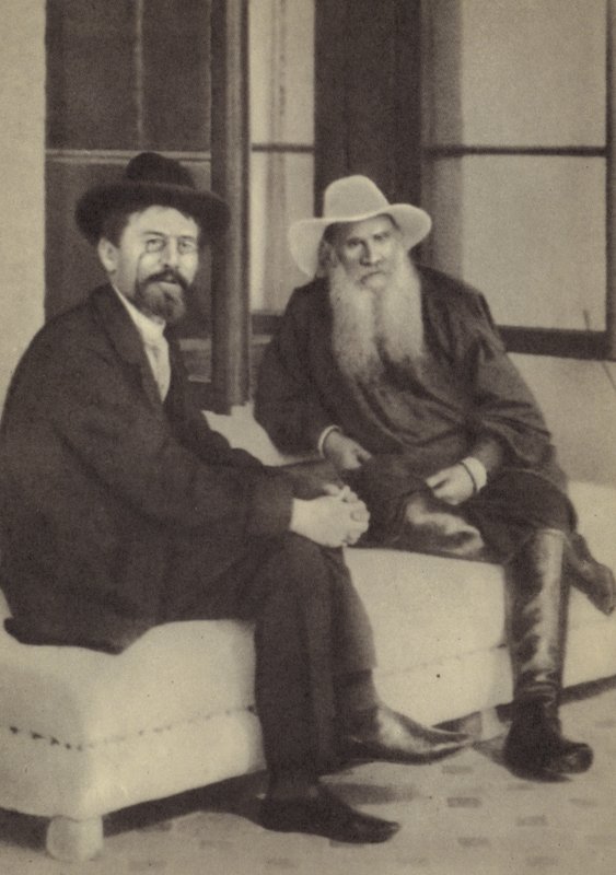 Anton Tšehov ja Leo Tolstoi tekijältä Russian Photographer