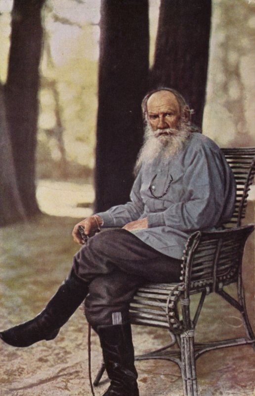Leo Tolstoi (1828-1910), venäläinen kirjailija, novellikirjailija ja näytelmäkirjailija tekijältä Russian Photographer